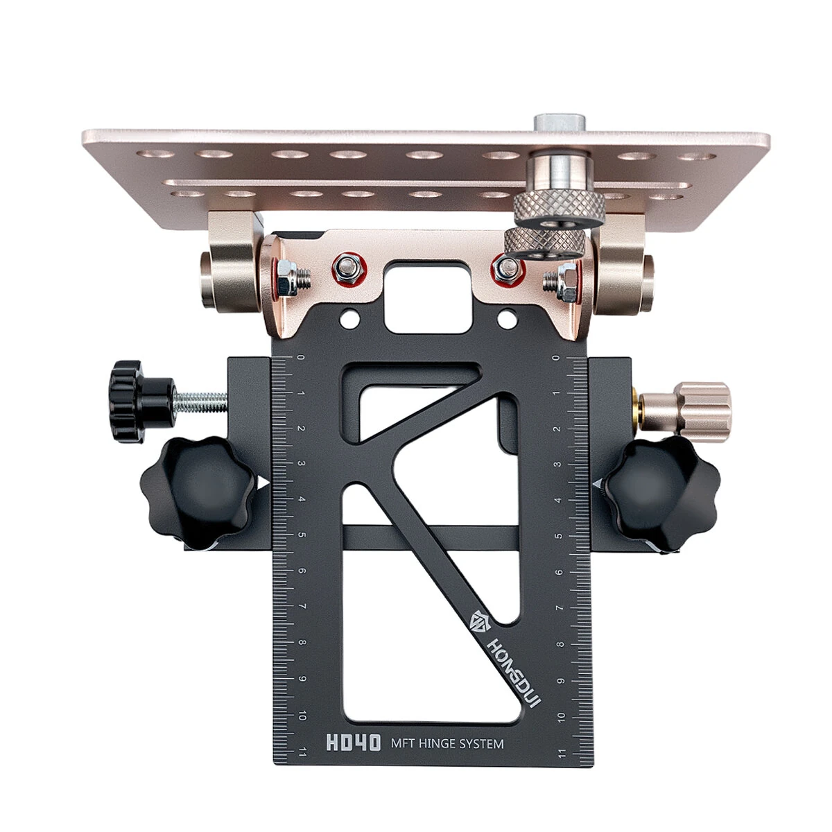 HONGDUI H040 Benchtop Hinge System - Universal Aluminum & Stainless Steel - T-Slot Compatible for Router Tables - Image 4