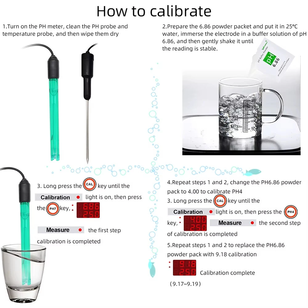 PHS-3C PH Meter | 2-in-1 PH & Temp Tester | 0-14 PH Range Automatic Calibration - Image 4
