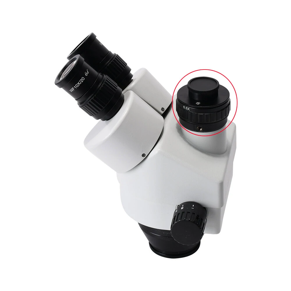 HAYEAR 1X 0.35X 0.5X C-mount Lens Adapter | Focus Adjustable for Trinocular Stereo Microscope - Image 5