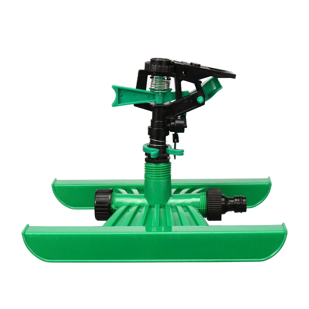 H Base Auto Rotating Lawn Sprinkler - Plastic Garden Watering Tool | Drill Attachment - Image 4