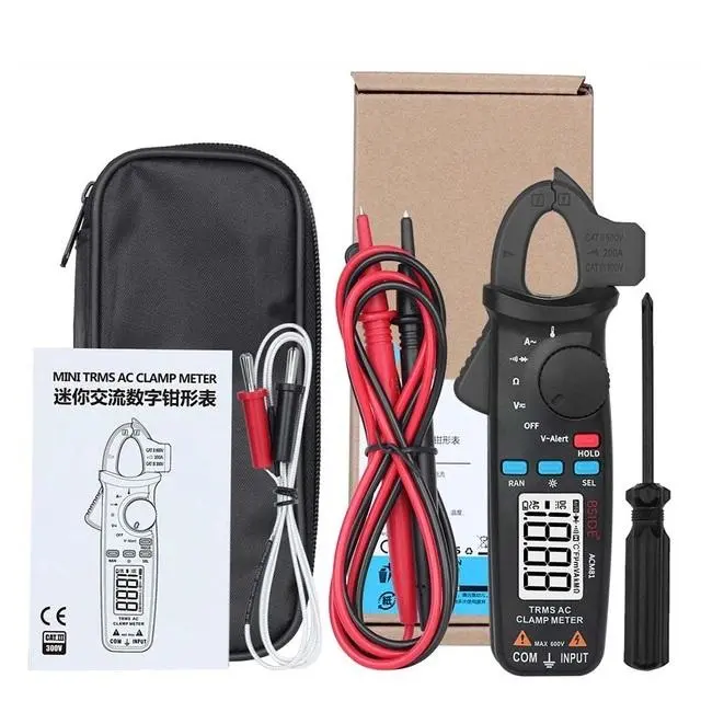 BSIDE ACM81 TRMS Clamp Meter | Auto-Ranging Digital Multimeter | AC/DC Voltage & Current Tester - Image 4