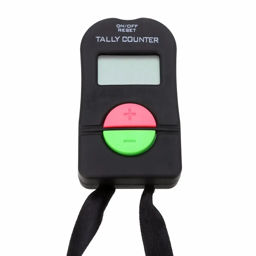 Digital Tally Counter - Manual Clicker with LCD Display - Black ABS Gym Tool - Image 3