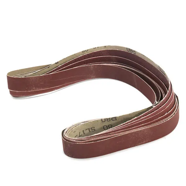 7pcs 1x42 Inch Sanding Belts Set | Mixed Grit 80-1000 | Aluminium Oxide - Image 4