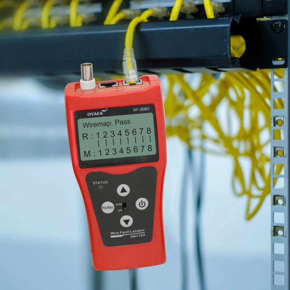 NOYAFA NF-308S Network Cable Tester - Wiremap & Length Measurement - LCD Display - Image 4