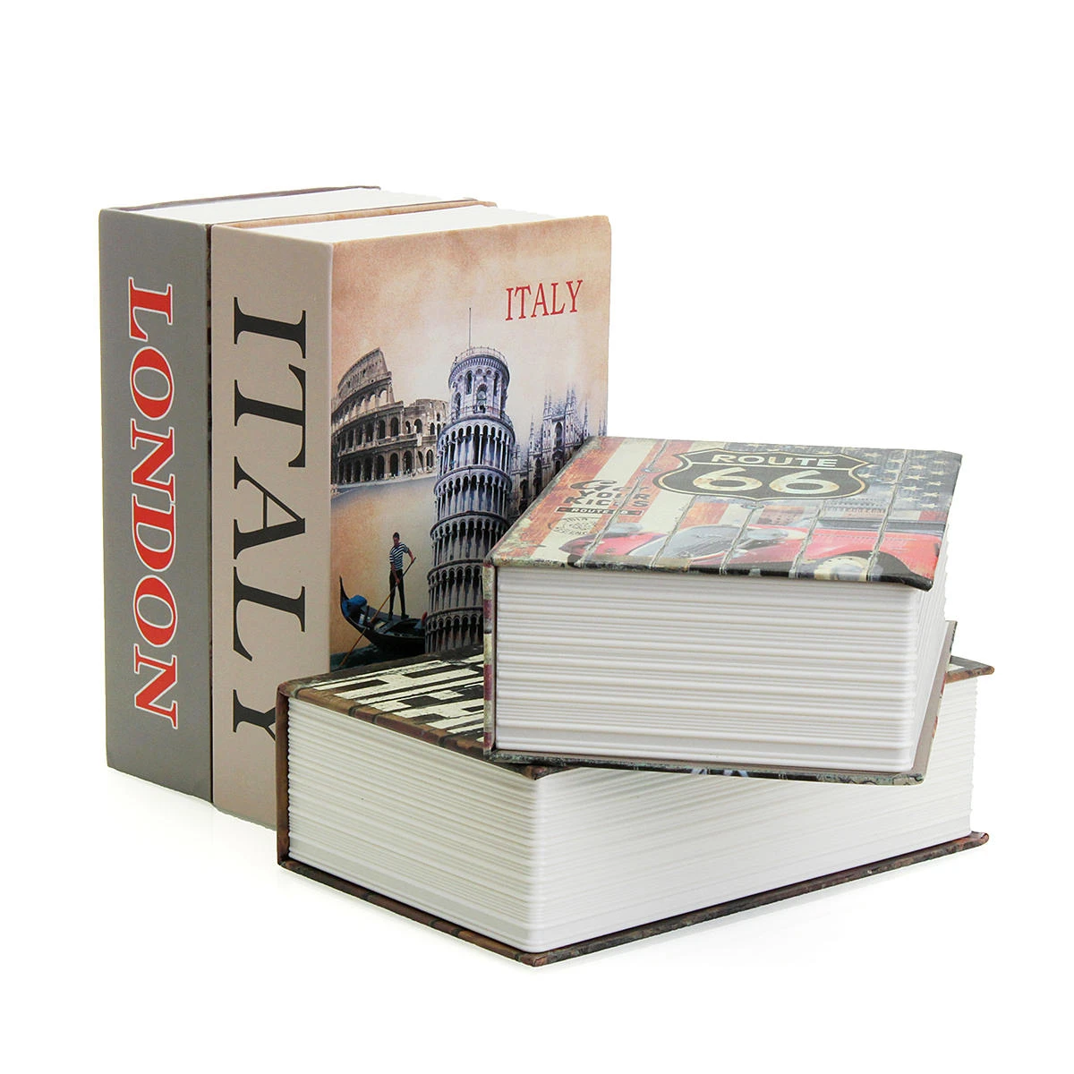 Hollow Book Safe - Hidden Storage Box with Password Lock & Security Key - Image 3