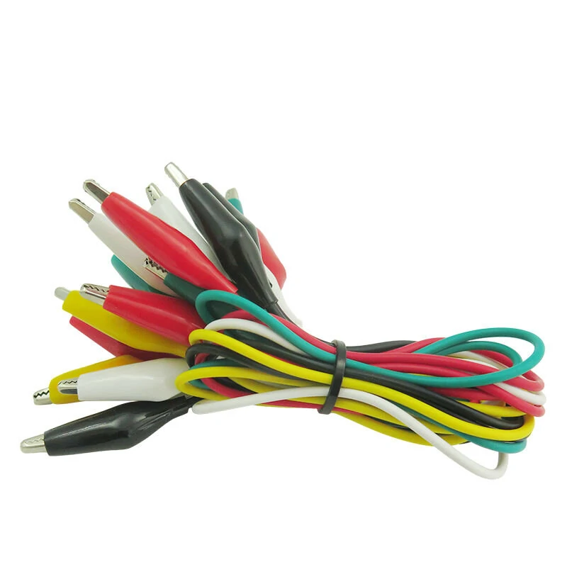 Cleqee P1025 Alligator Clips - 10pcs Double-Ended Test Leads for Electrical DIY - Image 2