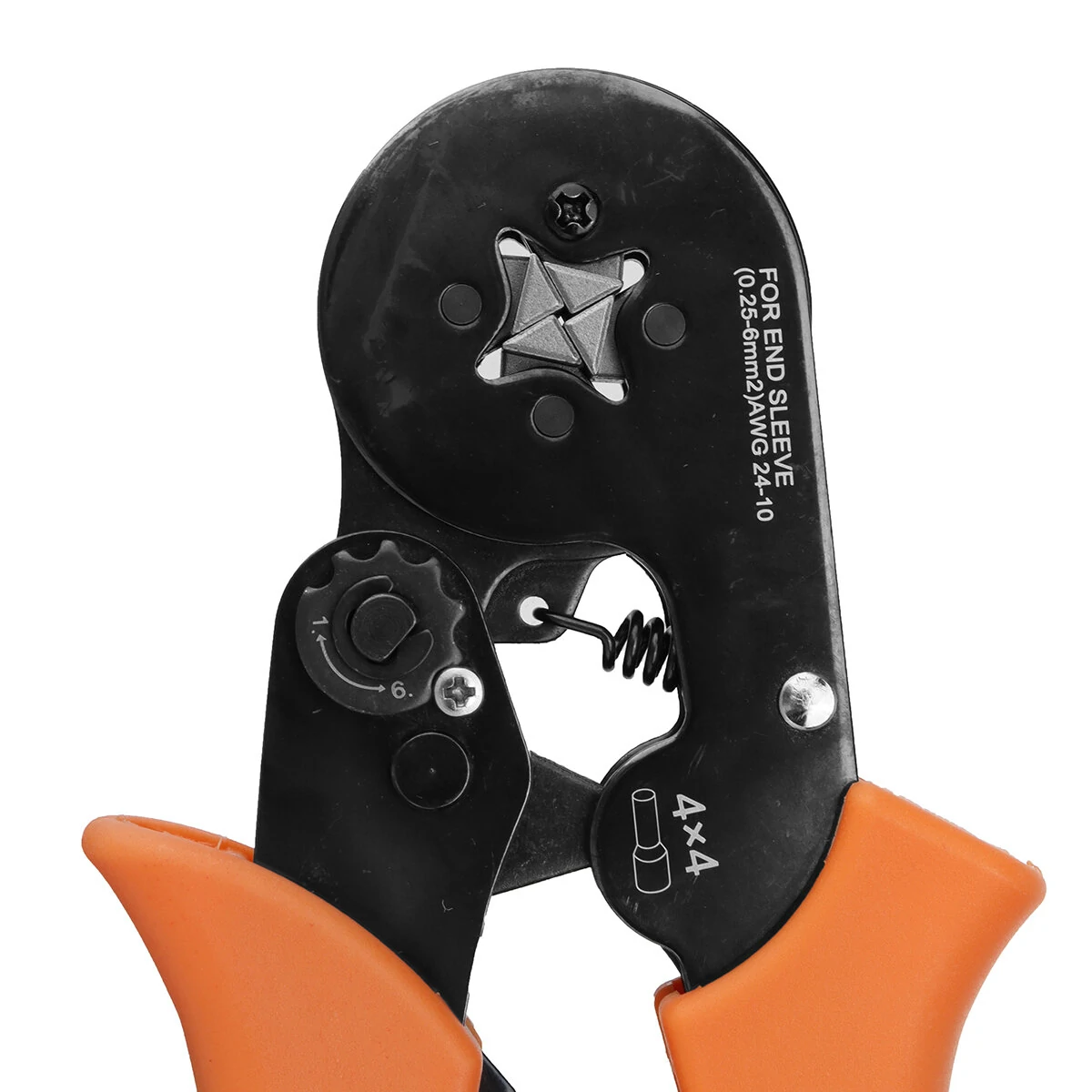 PARON JX-1687 6-4 Tube Terminal Crimping Pliers | Ratchet Labor-Saving Tool - Image 4