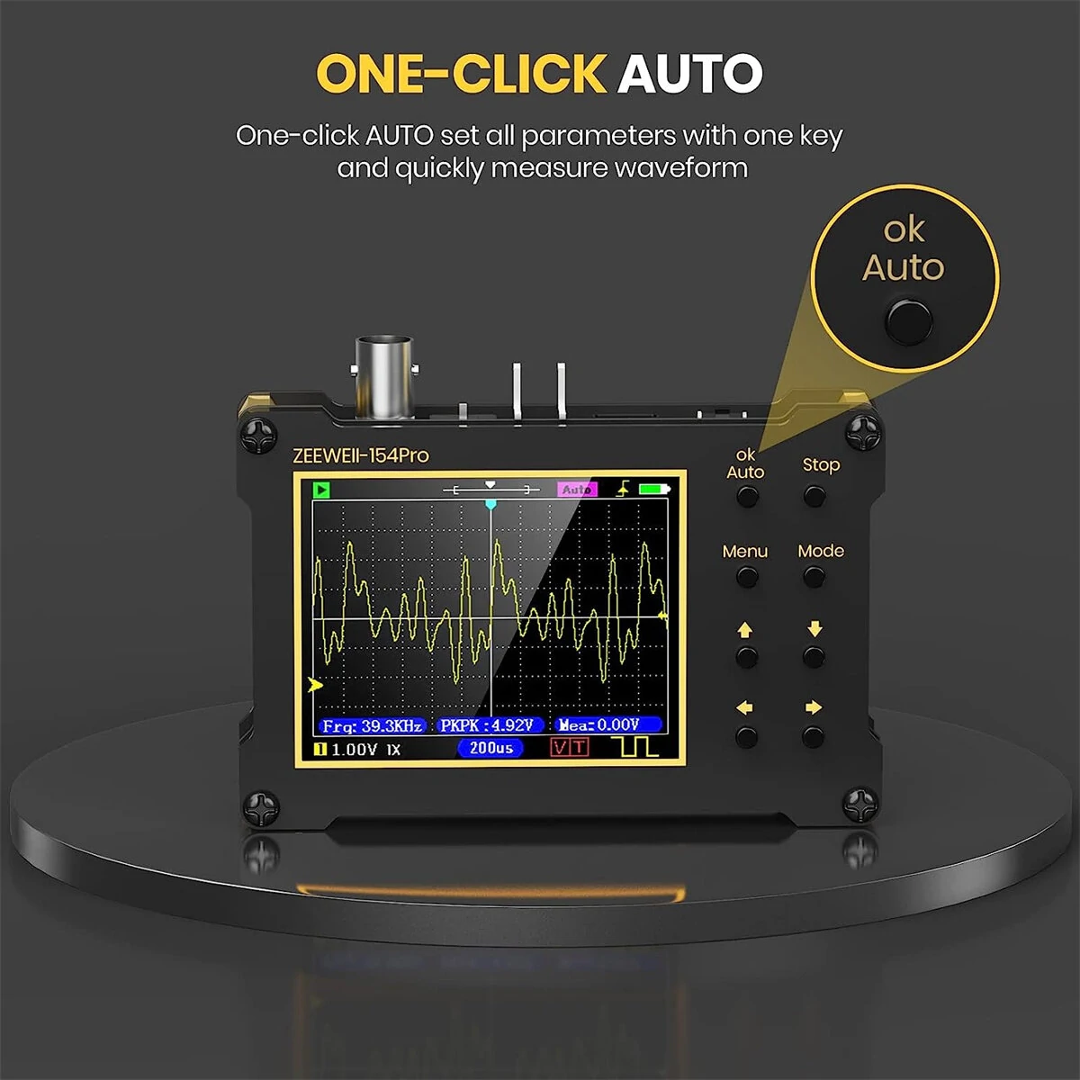 Zeeweii DSO154Pro Handheld Oscilloscope | 40MSa/s 18MHz | LCD Display & PWM Generator - Image 3