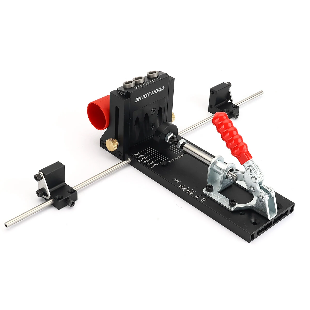 ENJOYWOOD XK4 PRO MAX Pocket Hole Jig - Aluminum Alloy Adjustable Drill Guide - Image 3