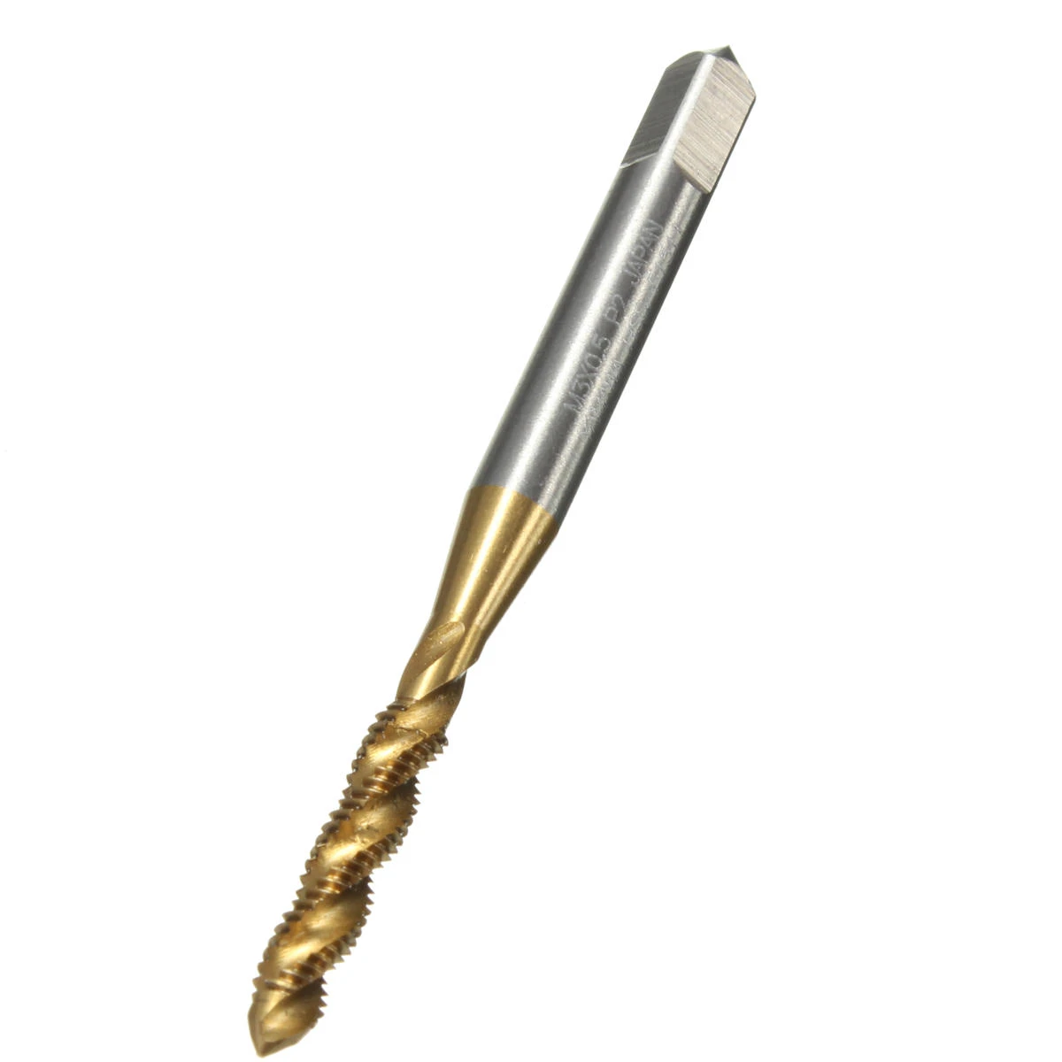Drillpro M3 M4 M5 M6 M8 Screw Taps Set - 5pcs Titanium Coated HSS6542 Spiral Flute - Image 5