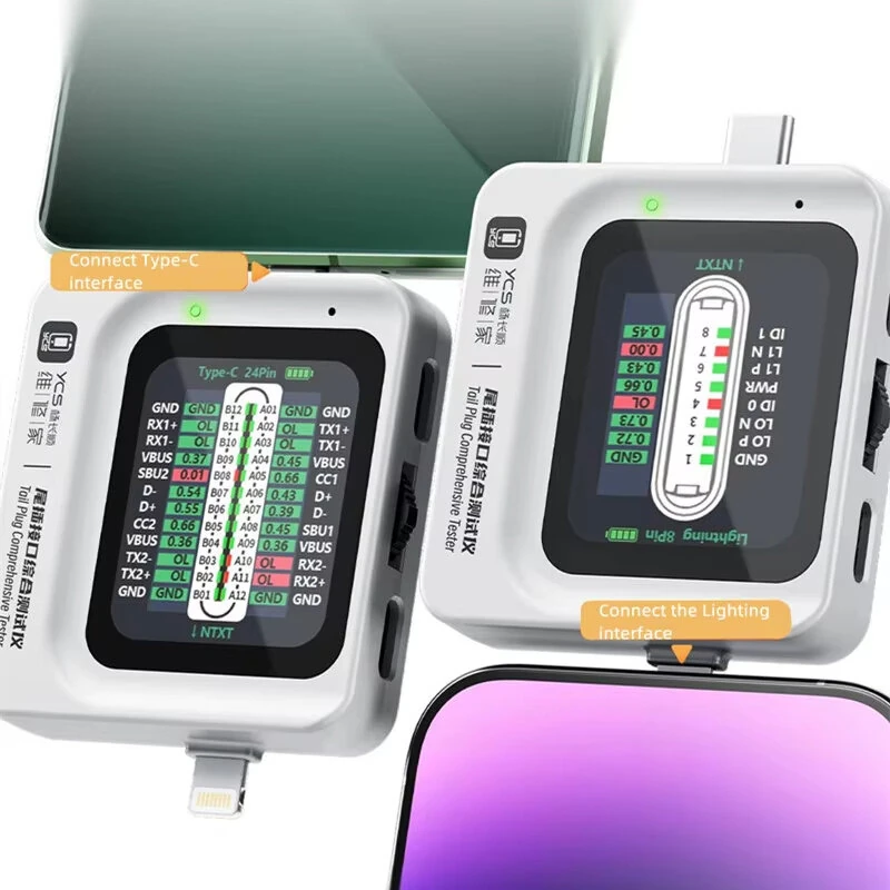 YCS TNS360 USB Tester | 30V 5A Automatic Scanning Tool | Mobile Phone Tail Plug - Image 4