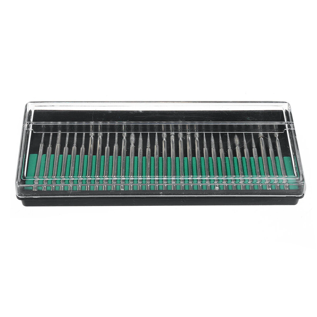 30pcs Diamond Grinding Burr Set - 3mm Shank Needle Point for Engraving Carving Polishing Glass Jade Stone - Image 2