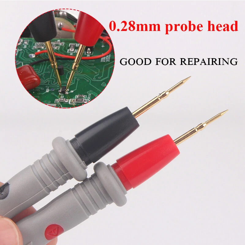 HT3001 Digital Multimeter Test Leads - Super Sharp Gold-Plated Needle & Silica Gel - Image 5