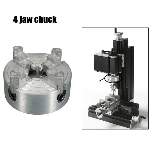 Mini Metal 4 Jaw Lathe Chuck - 1.8-56mm Capacity | Lathe Accessory - Image 3