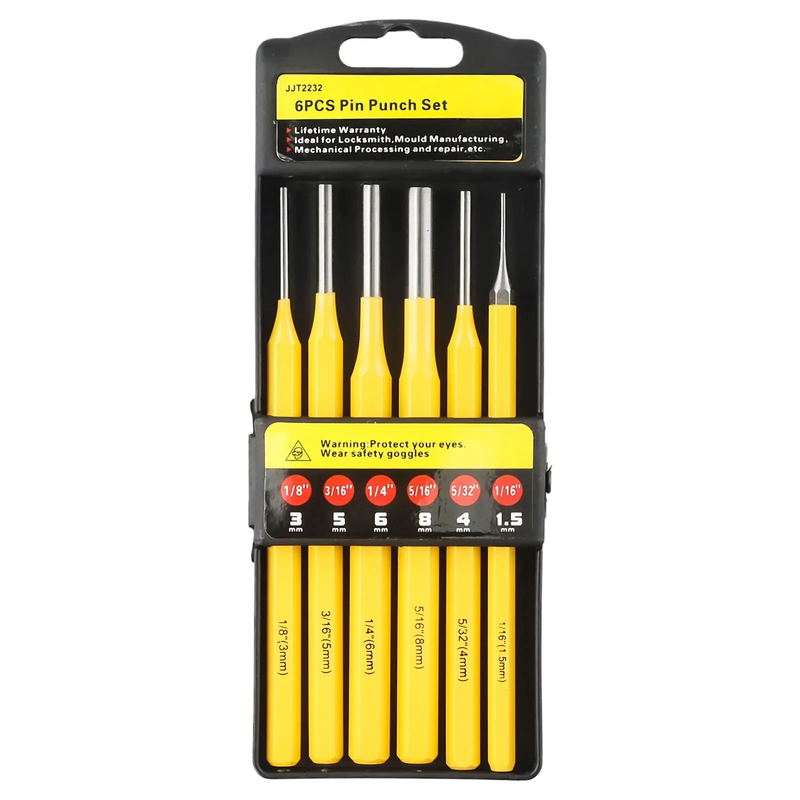 6PCS Roll Pin Punch Set - 1/8 to 5/16 Inch - For Pistol, Hunting & Woodworking - Image 3