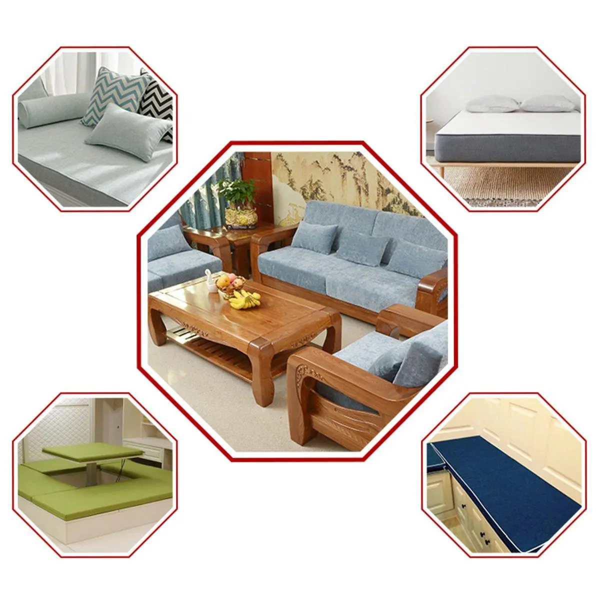 60x60cm Square Foam Sheet - 10cm/12.5cm/15cm Thick Upholstery Cushion Replacement - Image 5