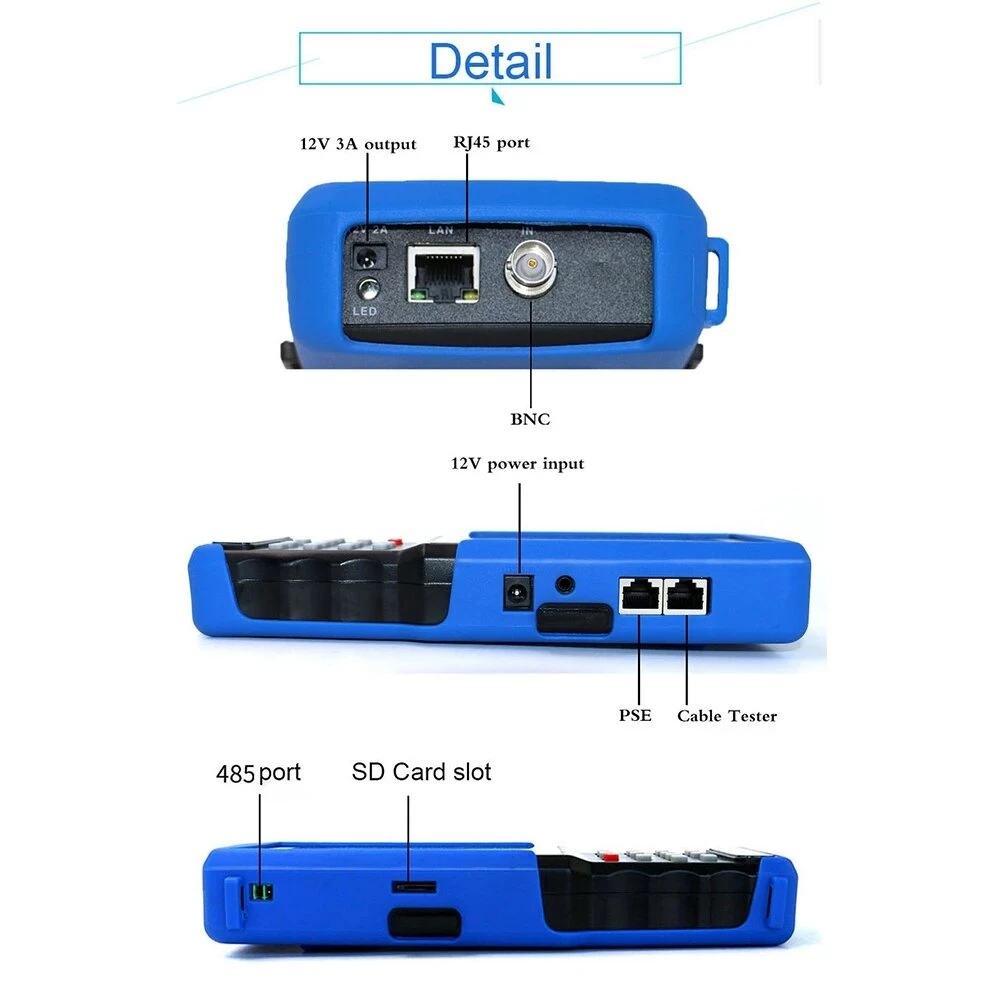 IPC 9310S Wifi Touchscreen Video Surveillance Tester - 5-in-1 CCTV Tester with HDMI Output - Image 5