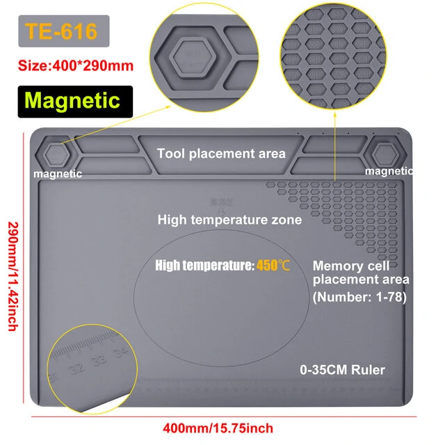 NEWACALOX Welding Silicone Pad - Heat Resistant Insulation Work Pad & Repair Tool - Image 3