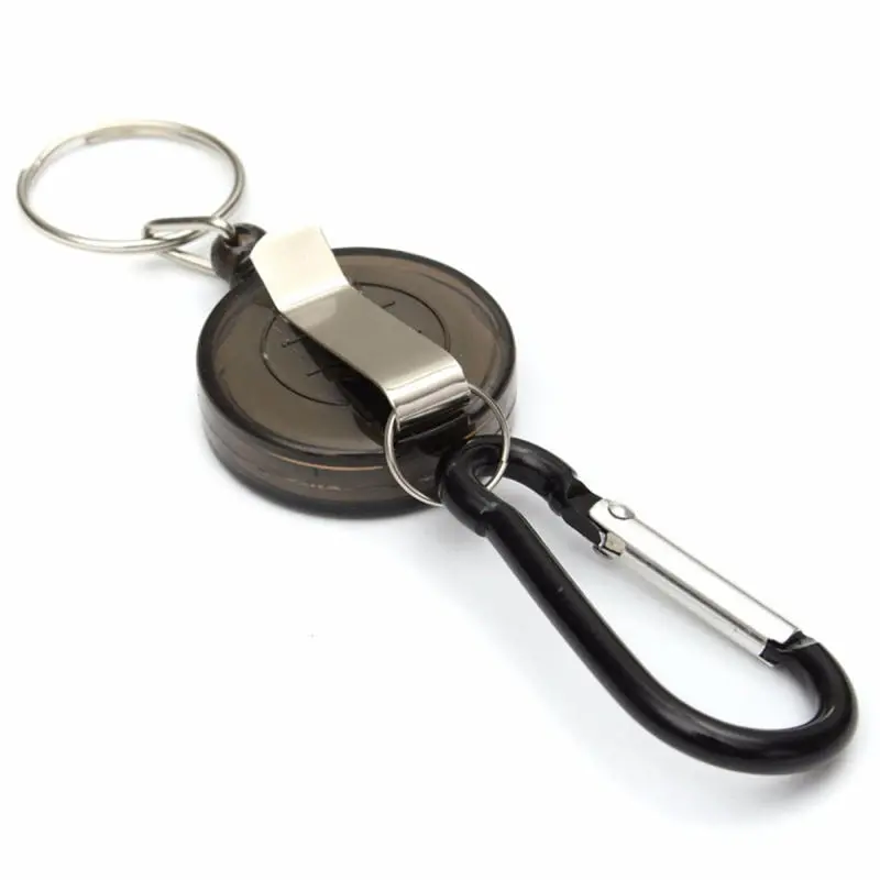 Badge Reel Telescopic Key Holder | Retractable Carabiner Keychain - EDC Gadget - Image 4