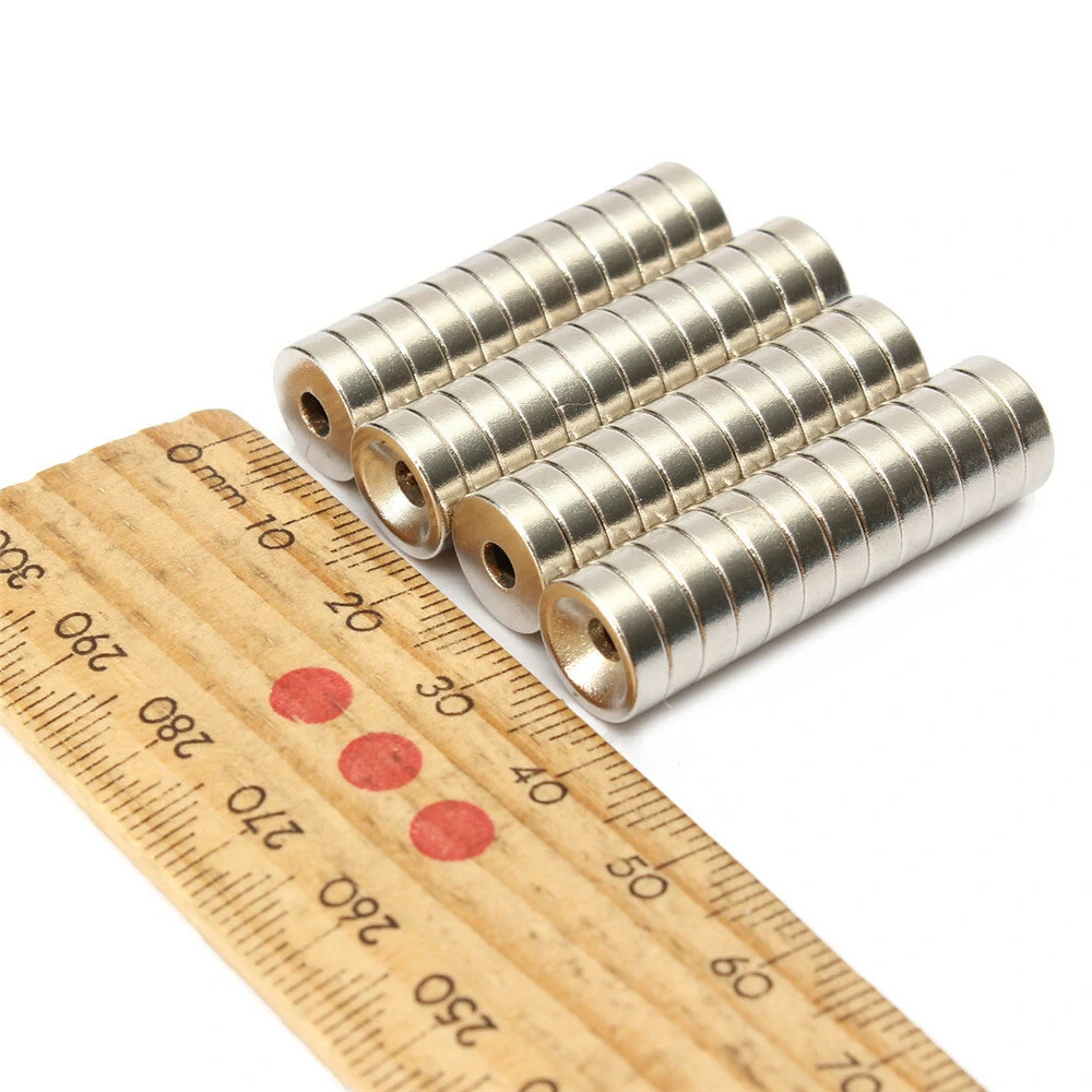Effetool N50 10x3mm Ring Magnets - 50pcs Strong Neodymium Magnets 3mm Hole - Image 5