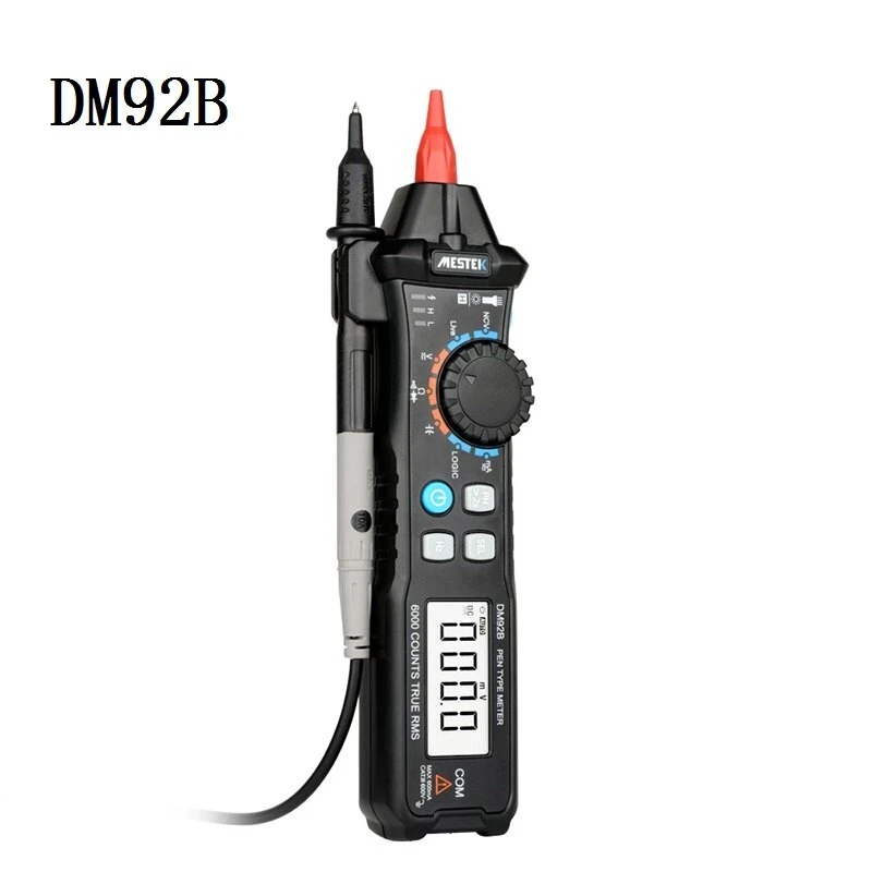 MESTEK DM92B Digital Multimeter | 6000 Counts Auto Range NCV Detection - Image 2