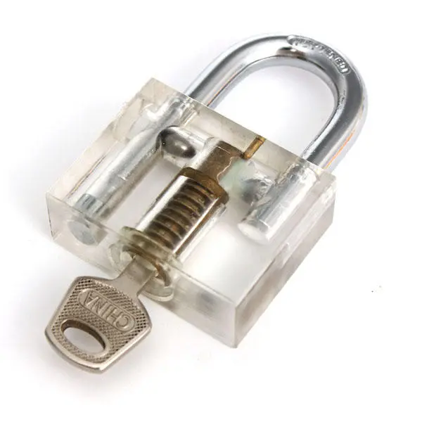 Daniu Transparent Cutaway Practice Padlock - Disc Type Training Lock for Lock Pick Tools - Image 3