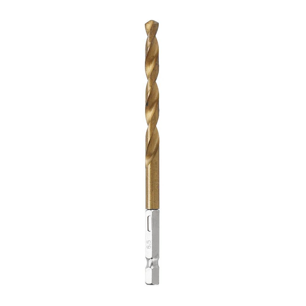 Drillpro DB-T2 13pcs HSS Titanium Drill Bit Set | 1.5-6.5mm 1/4 Inch Hex - Image 4