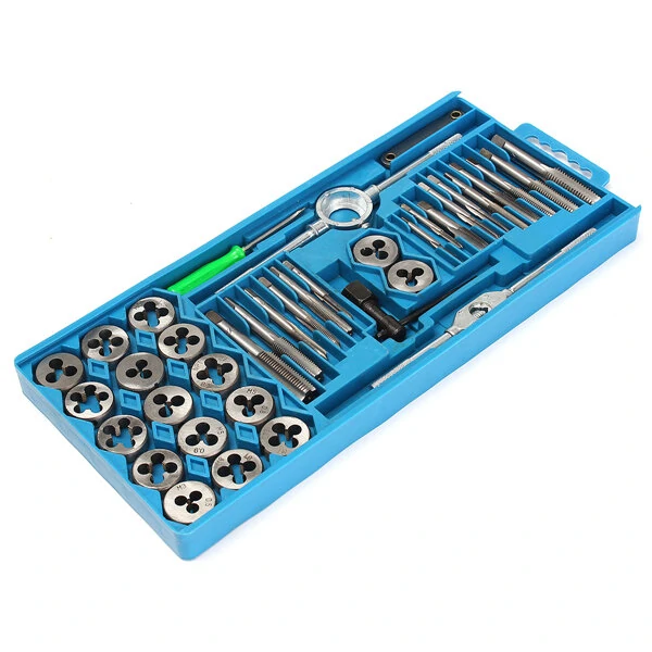 Metric Screw Thread Plug & Tap Wrench Set - 40pcs M3 to M12 Taps & Dies - Image 4