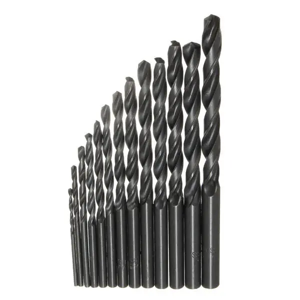HSS Twist Drill Bit Set - 13pcs 1.5-6.5mm Straight Shank High Speed Steel - Image 2