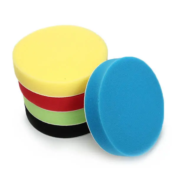 Flat Sponge Buffing Polishing Pad Kit - 3 4 5 6 7 Inch For Car Polisher - Image 4