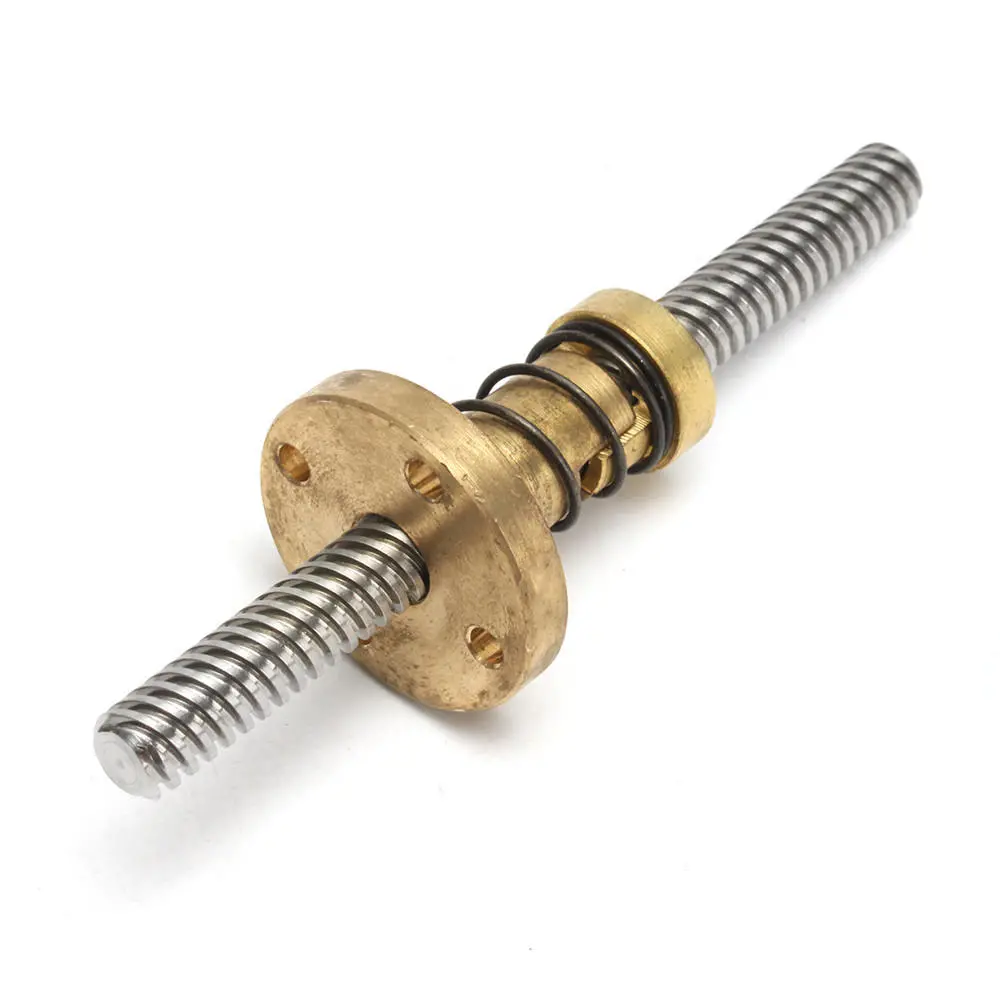 Machifit T8 100mm Lead Screw | 8mm Pitch with Anti-Backlash Nut - CNC Parts - Image 2