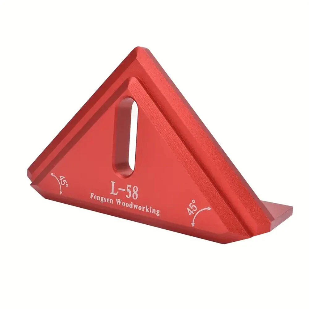 Precision Aluminum Alloy 45 Degree Miter Square - Woodworking Edge Ruler Tool - Image 2