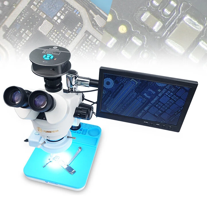 SUNSHINE M-11 Digital Microscope Camera - 48MP 2K | USB HDMI Trinocular - Image 4