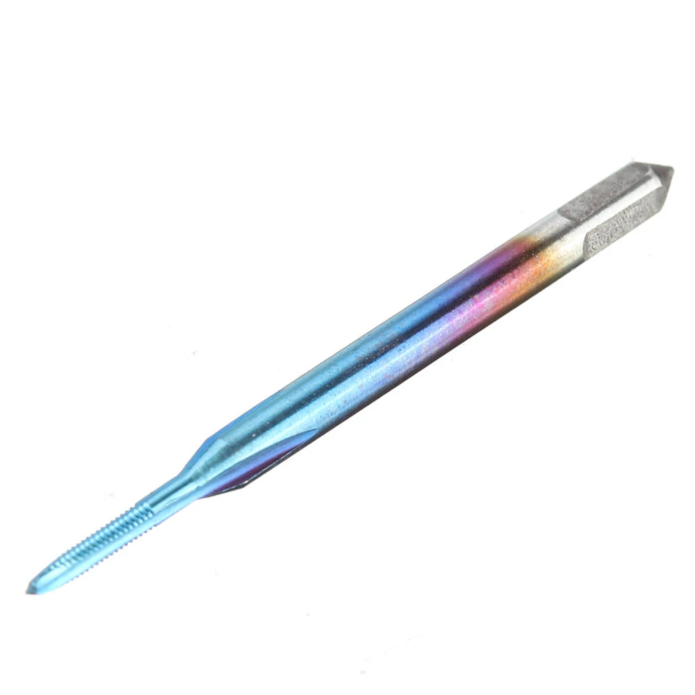 Drillpro M1-1.8 HSS Machine Tap | Nano Blue Coated Metric Thread Straight Flute - Image 4