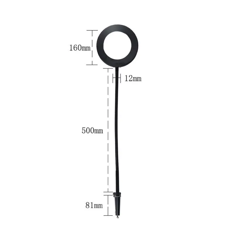 Flexible Desk Lamp with 5X Magnifier & LED Lights | USB Powered Table Clamp Vise - Image 3