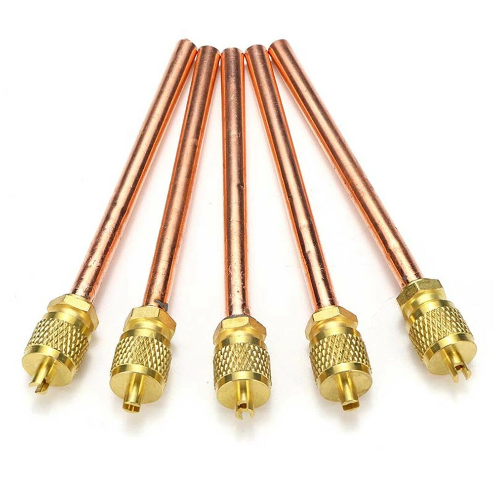 5pcs 1/4 Inch Metal One-way Air Valve | AC Refrigeration Service Access Valve - Image 2