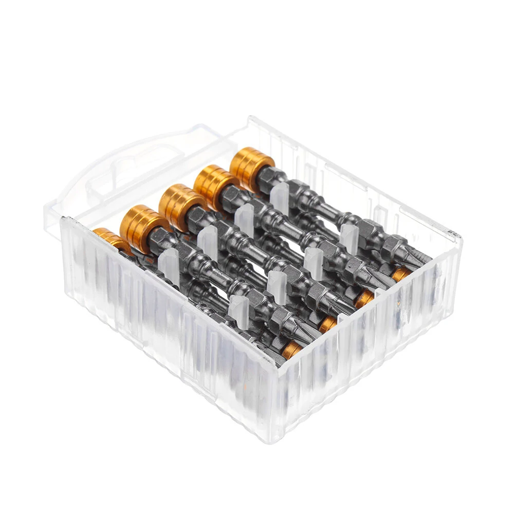 10Pcs S2 Alloy Steel Magnetic Screwdriver Bit Set - High Hardness Electric Screwdriver Bits - Image 5