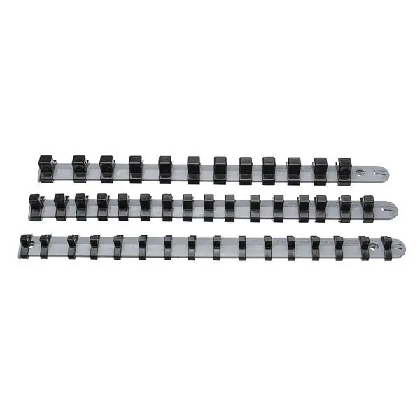 3Pcs Socket Tray Rail Rack Holder - 1/4 3/8 1/2 Inch Organizer Stand - Image 3