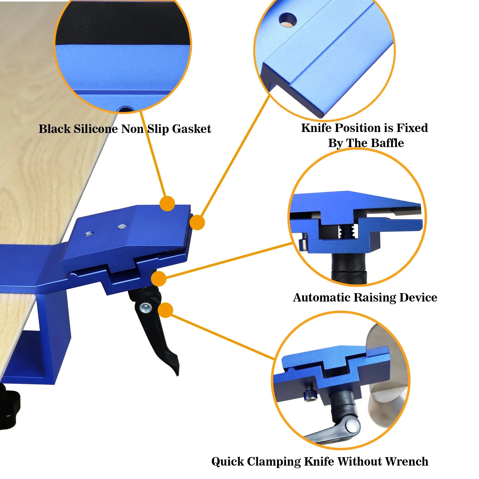 Portable Cutter Sharpener System - Fix-Angle Whetstone Grinder with Stones - Image 2