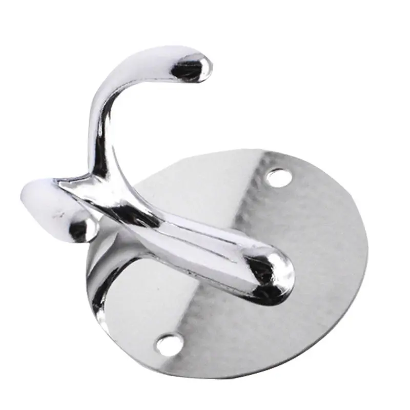 Stainless Steel Wall Hanger - Double Hook for Keys, Coats & Towels - Image 3
