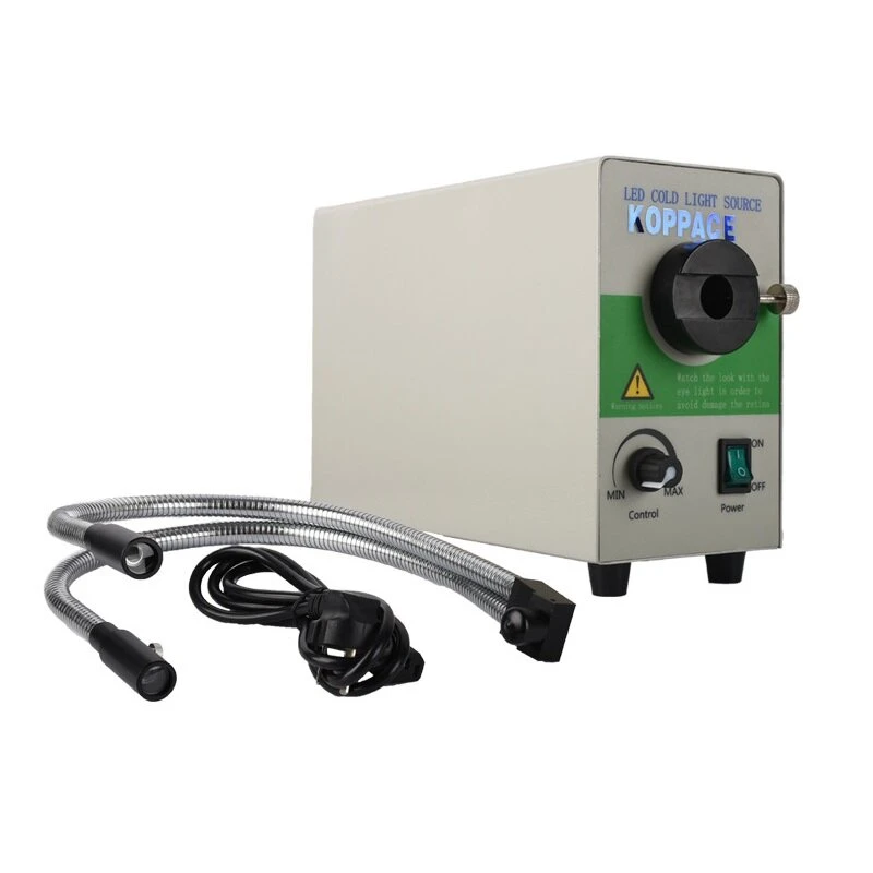 KOPPACE Microscope LED Cold Light Source - Dual Hard Tube 550mm Fiber Optic - Image 4
