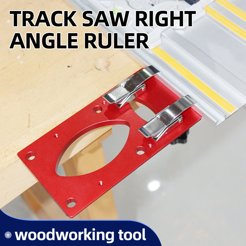Enjoywood Track Saw Rail Square Guide - Right Angle Guide for Makita Festool Milwaukee - Image 2