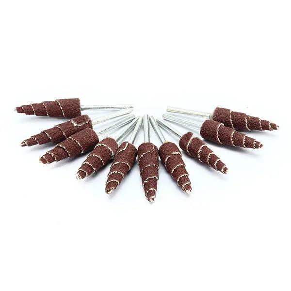10pcs 54mm Long Cone Deburring Flap Sanding Polishing Wheel for Rotary Tool - Image 4