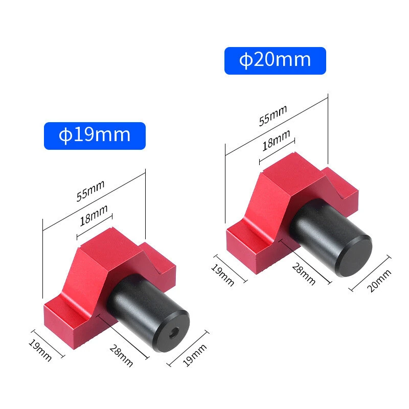 RUITOOL 19mm 20mm MFT Workbench Hole Bench Dog Clamp - Non-slip Table Stopper for Woodworking - Image 3