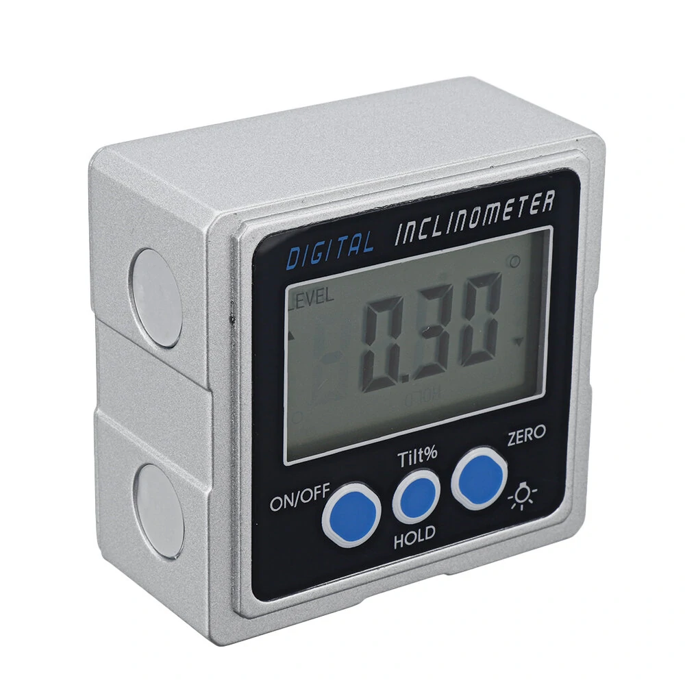 Metal Digital Protractor Angle Finder | 360° Inclinometer w/ Magnetic Base - Image 4