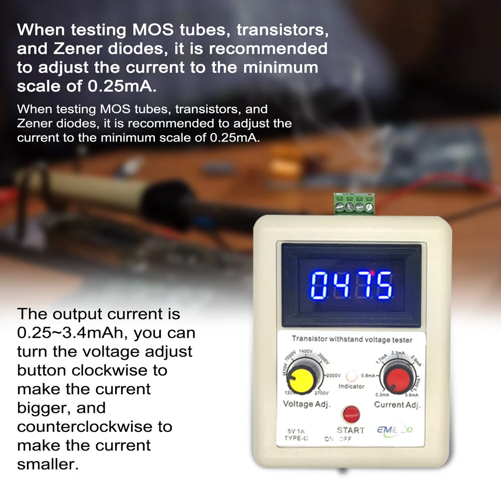 IGBT Transistor Tester | Diode MOS Triode Voltmeter | 110V-2600V Withstand Voltage Tester - Image 3