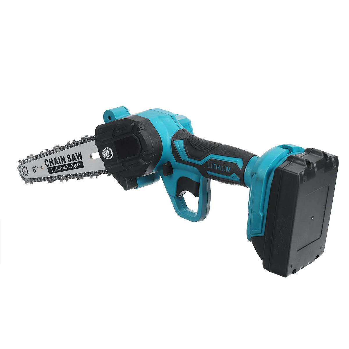 Drillpro 6 Inch Electric Chain Saw - Portable Cordless w/ 1 or 2 Batteries - Image 4