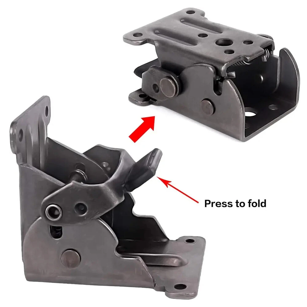 Heavy Duty 90 Degree Folding Bracket - Steel Locking Hinge for Table & Bed Leg Support - Image 4