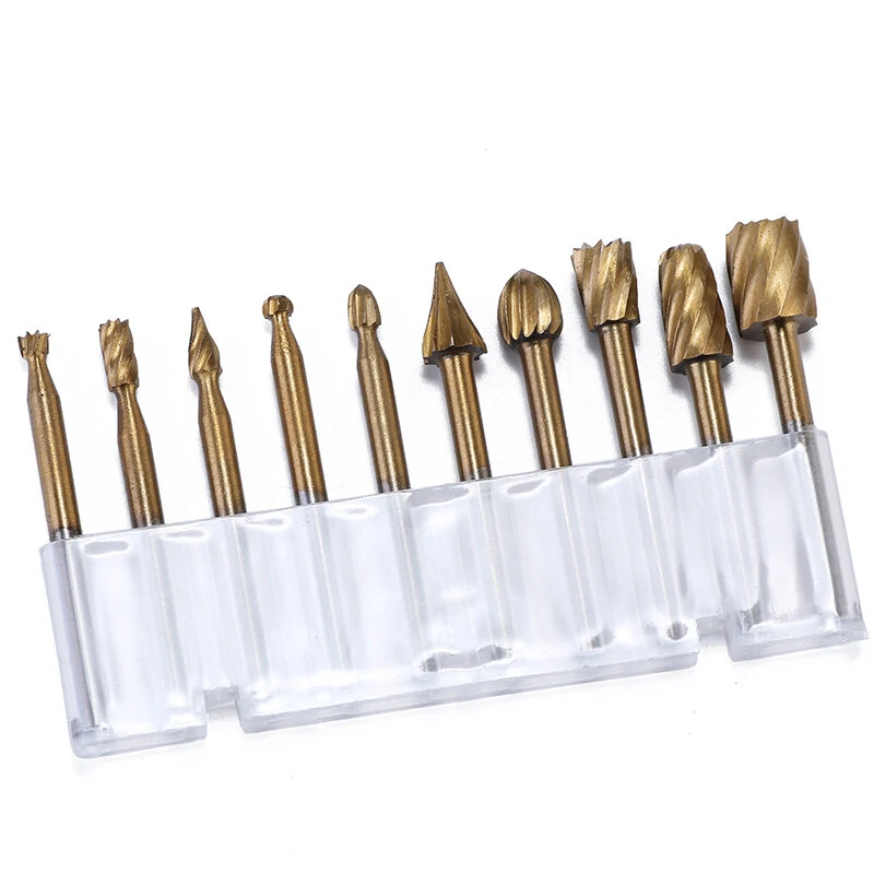 HSS Titanium Trimming Blade & File Set - 20Pcs Rotary Tool for Wood Carving - Image 4