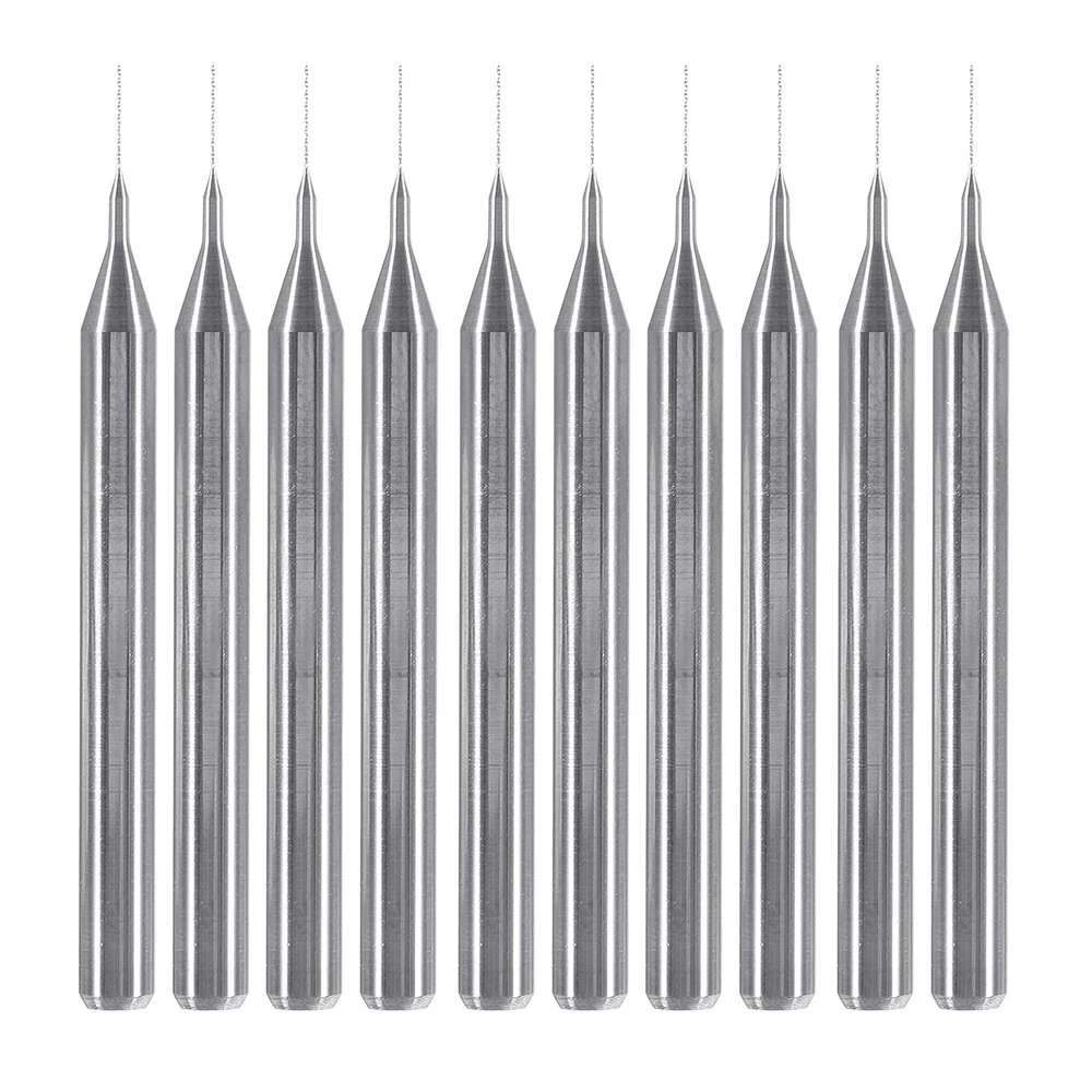 Drillpro 10PCS Tungsten Carbide Mask Mold Drill Bits - 0.2/0.25/0.3mm for Meltblown Fabric - Image 5